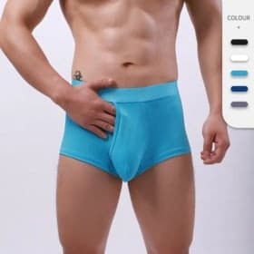 Men's OEM ODM Nylon High Waist Business Boxer Shorts Premium Comfort