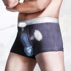 Gay Men's modal boxer shorts men jockstraps with separated bullets