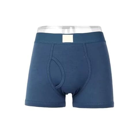 Underwear Briefs Men's Boxer Navy Custom Logo Cotton Breathable Men