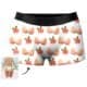 Men's Custom printing underwear breathable fashion men boxer brief for gift