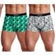 Men's High Grade Men Boxer Shorts Organic Cotton Feel Fresh Underwear with all over printed logo underwear