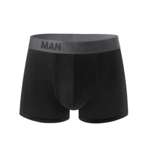 High Quality Man Boxer Shorts Cotton Spandex Breathable Underwear Black Men's Black Boxer Briefs Underpants - 缩略图 2