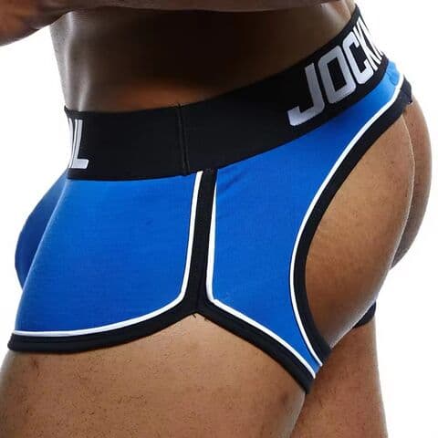 Men's JOCKMAIL Gay Underwear Open back hole underpants Cotton Trunks shorts Male Panties Boxer briefs with bu…