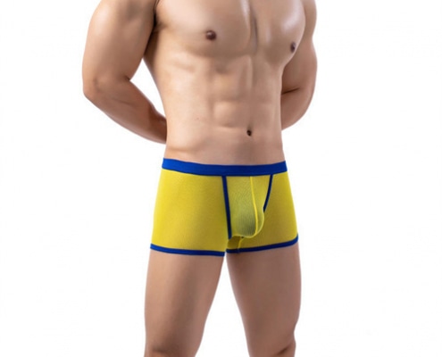 Splice Color Men Boxer Short Brief