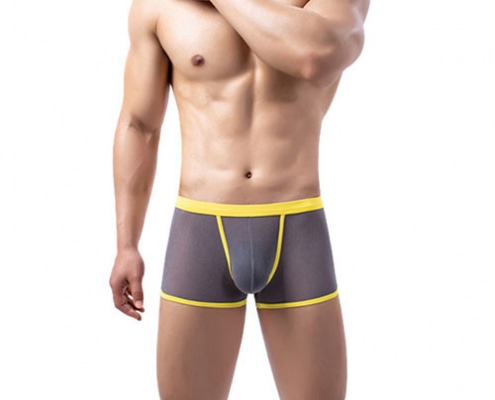 Splice Color Men Boxer Short Brief - 缩略图 5