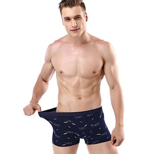 Stripe Letter Printsed Men Underwear - 缩略图 8