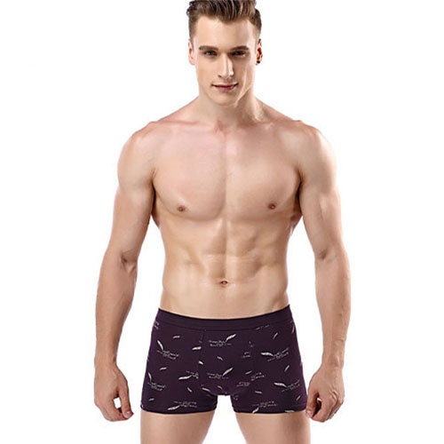 Stripe Letter Printsed Men Underwear - 缩略图 6