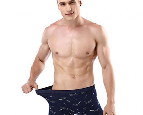 Stripe Letter Printsed Men Underwear - 缩略图 7