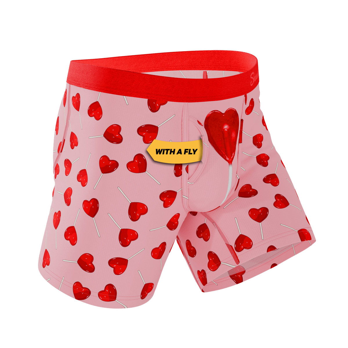 Wholesale Heart Lollipop Ball Hammock Boxer Briefs with Fly | MicroModal - 缩略图 3