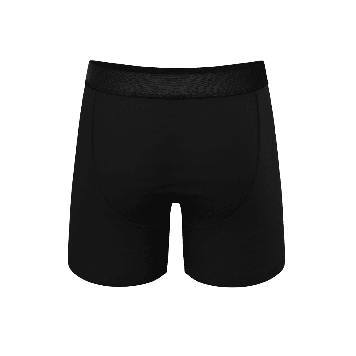 Premium Black Men's Ball Hammock Pouch Underwear With Fly - The Threat Level Midnight Edition - 缩略图 5