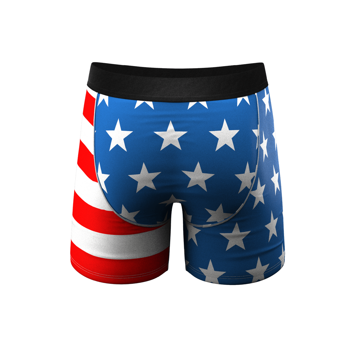 Patriotic USA Eagle Men's Ball Hammock Pouch Underwear With Fly - The Mascot American Flag Edition - 缩略图 5