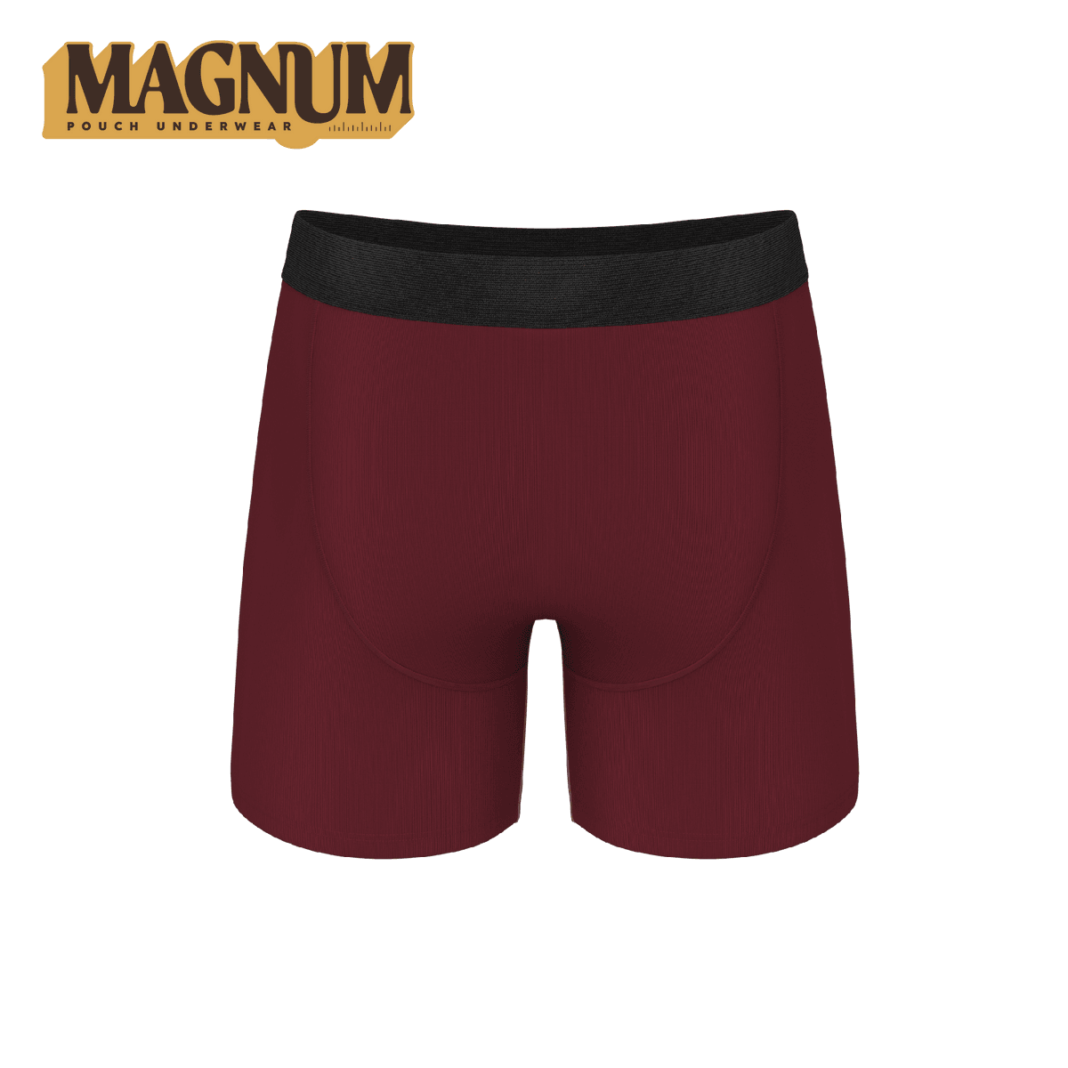 Wholesale Burgundy Magnum Big Pouch Ball Hammock Underwear Modal Boxer Briefs - 缩略图 5