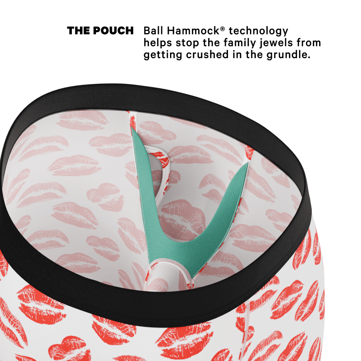 Wholesale Lipstick Kiss Long Leg Boxer Briefs with Fly | 8.5-Inch Inseam - 缩略图 2