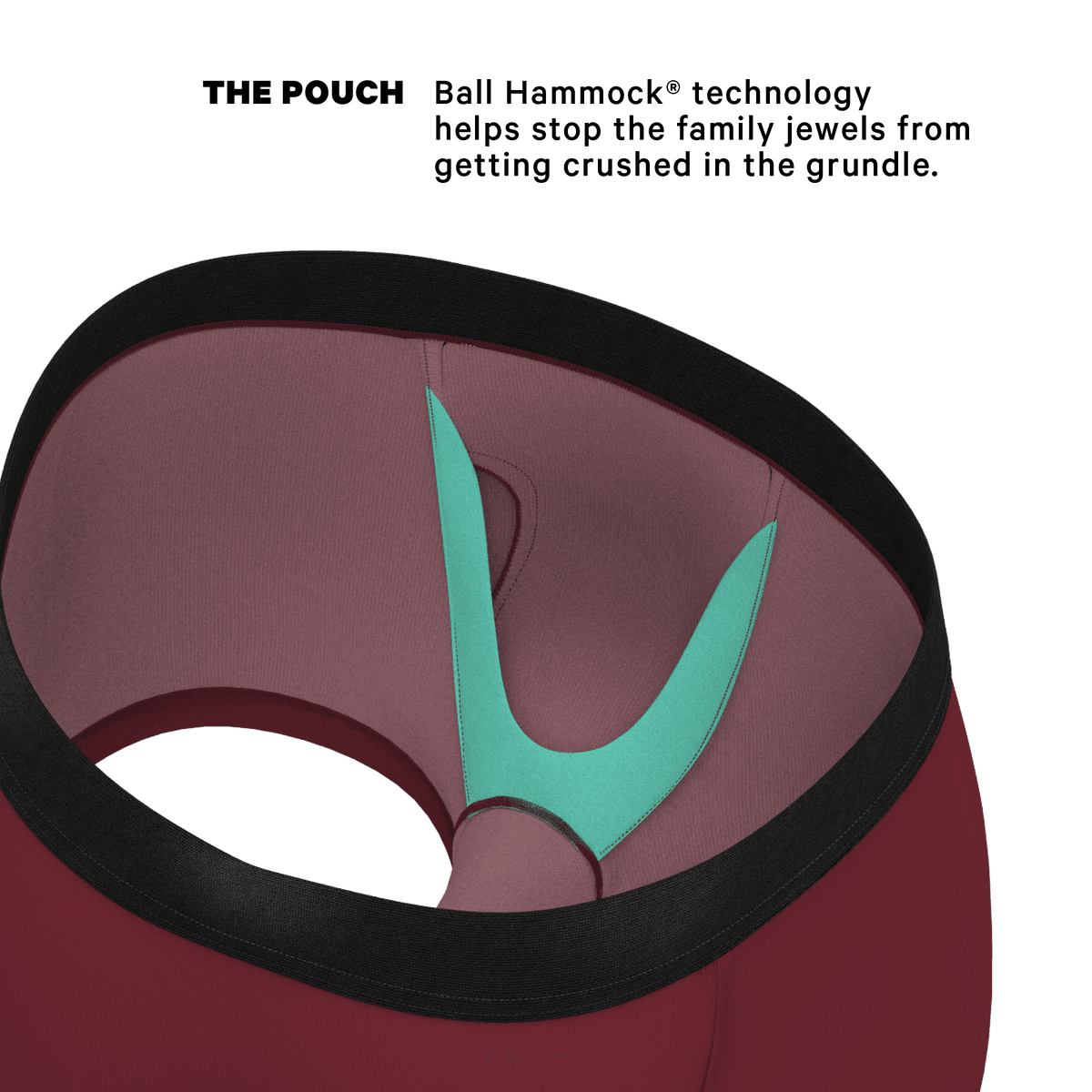 Wholesale Burgundy Ball Hammock Trunks | MicroModal - 缩略图 2