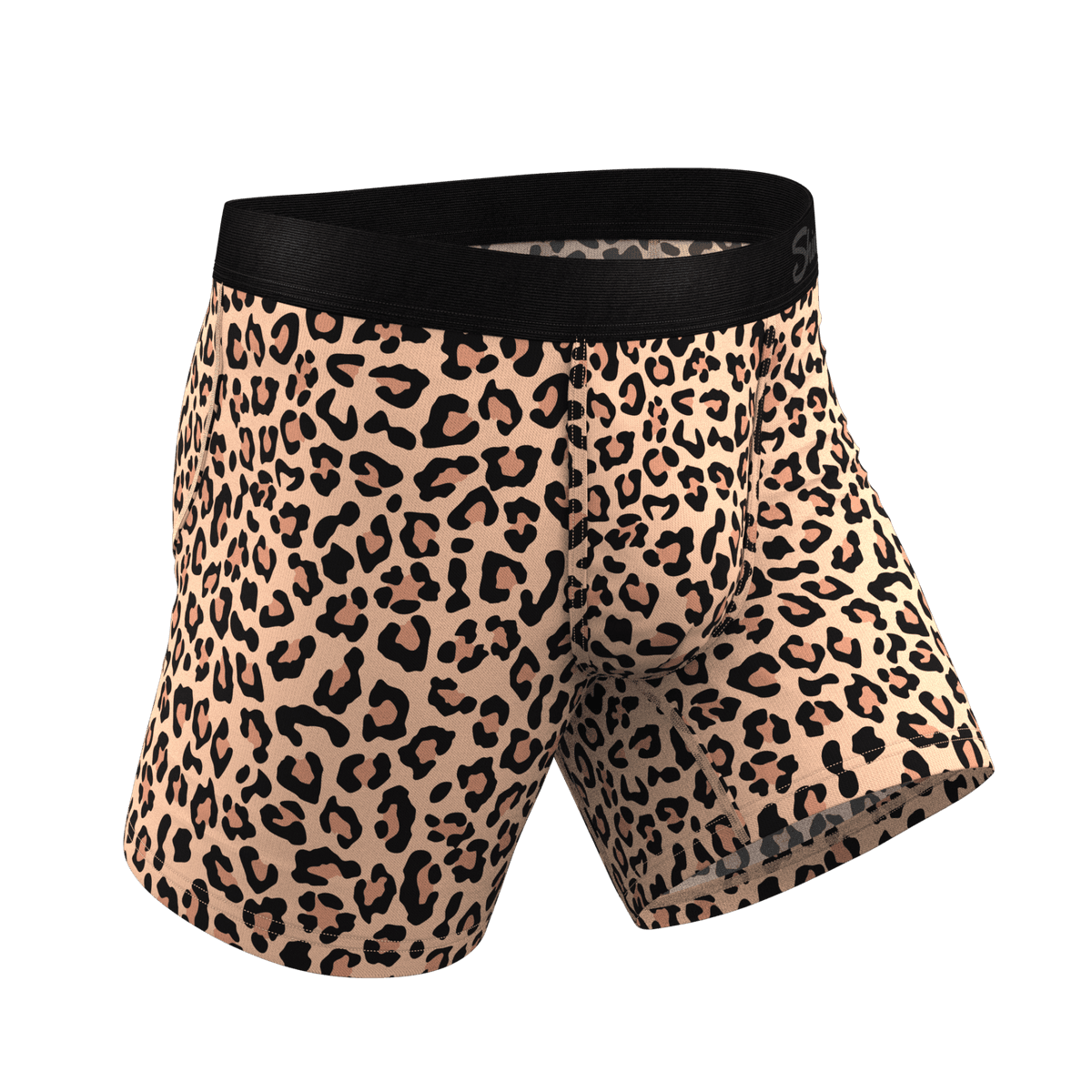 Wholesale Leopard Print Ball Hammock Pouch Boxer Briefs Men Underwear - 缩略图 3