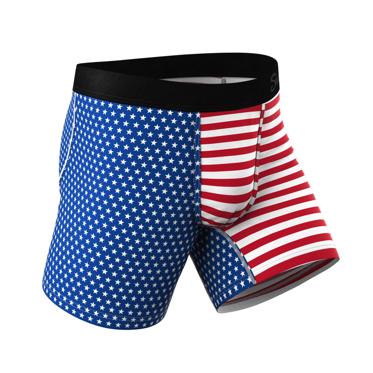 Wholesale USA Flag Ball Hammock Pouch Boxer Briefs Men Underwear - 缩略图 3