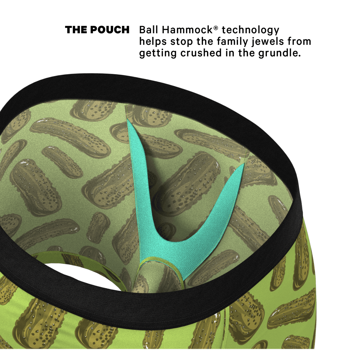 Wholesale Pickle Print Ball Hammock Pouch Boxer Briefs Men Underwear - 缩略图 2