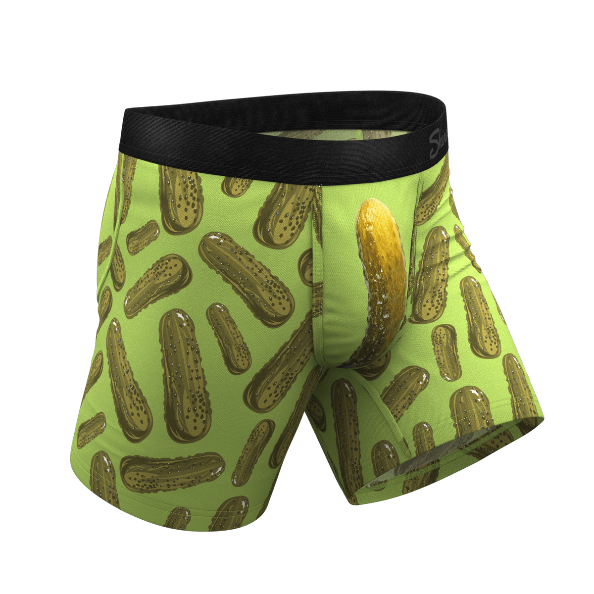 Wholesale Pickle Print Ball Hammock Pouch Boxer Briefs Men Underwear - 缩略图 3