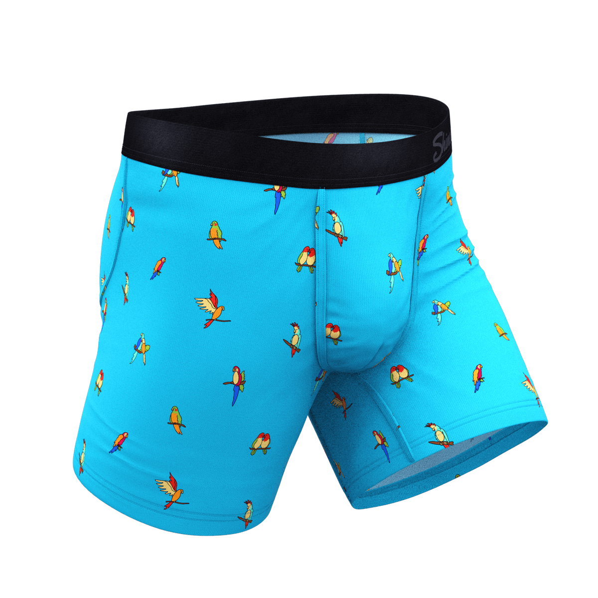 Wholesale Parrot Print Ball Hammock Pouch Boxer Briefs Men Underwear - 缩略图 3