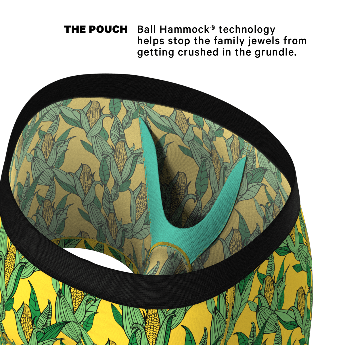 Wholesale Corn Print Ball Hammock Pouch Boxer Briefs Men Underwear - 缩略图 2