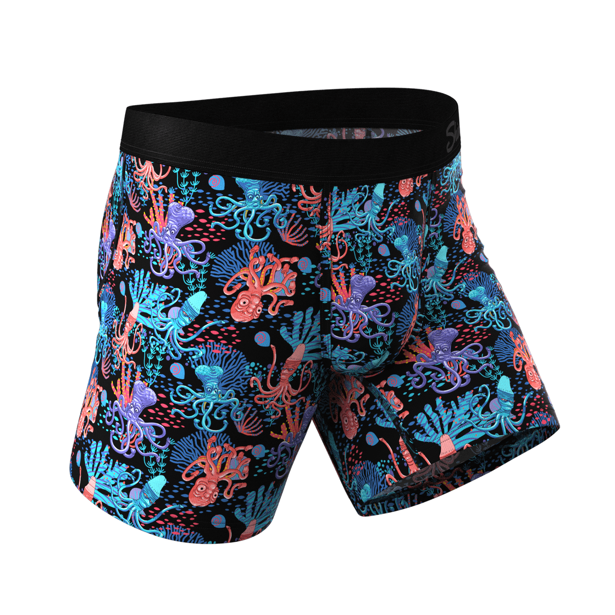 Wholesale Octopus Print Ball Hammock Pouch Boxer Briefs Men Underwear - 缩略图 3