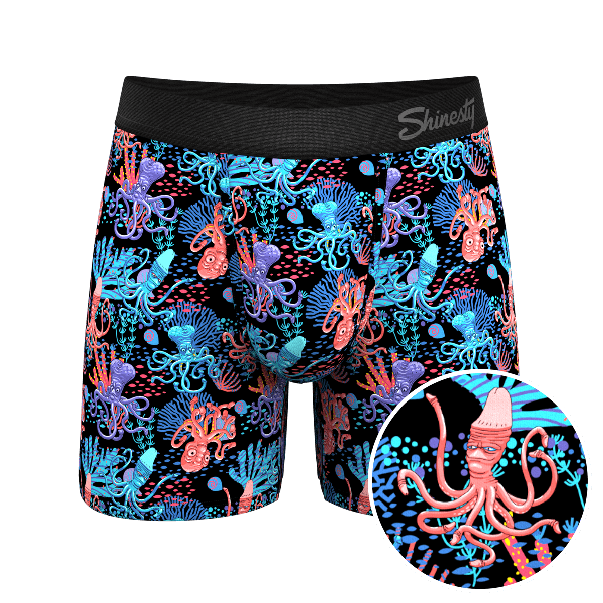 Wholesale Octopus Print Ball Hammock Pouch Boxer Briefs Men Underwear